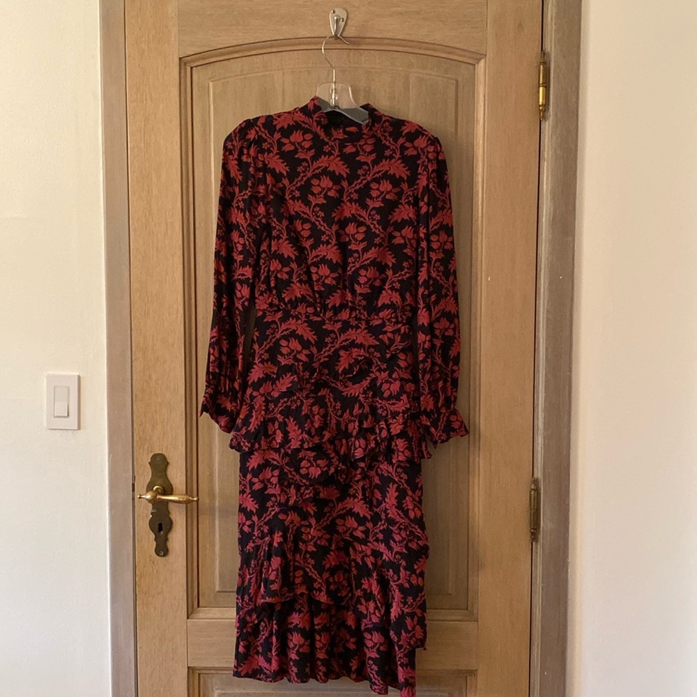 Saloni long sleeve modest dress